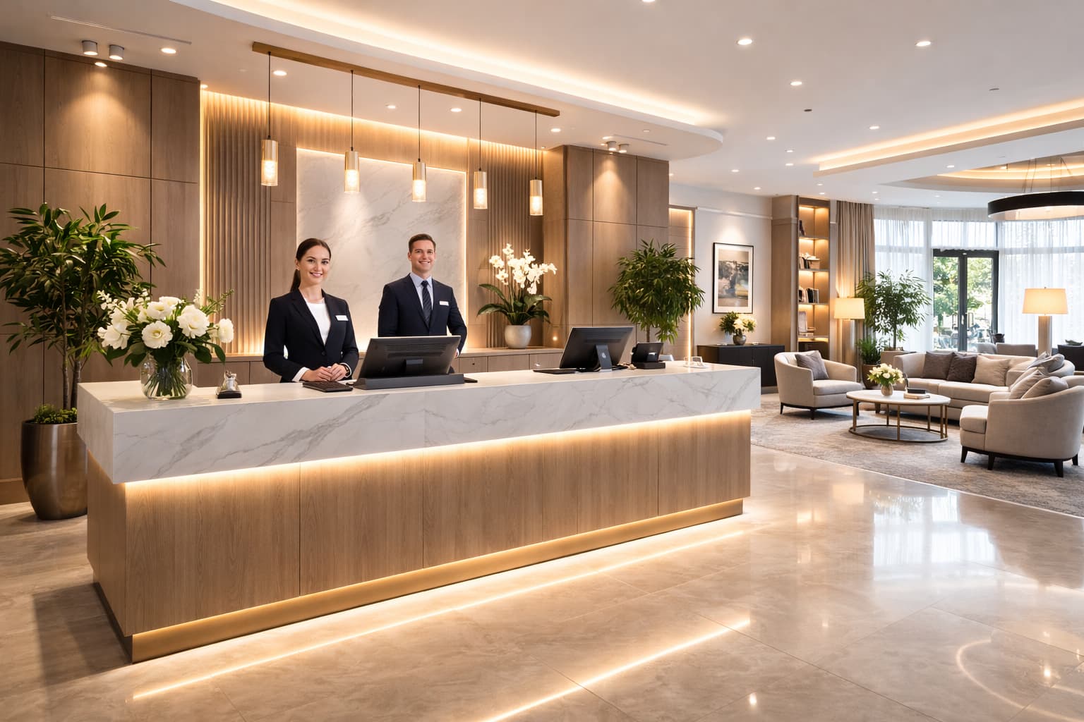 Premium reception area of our entertainment venue